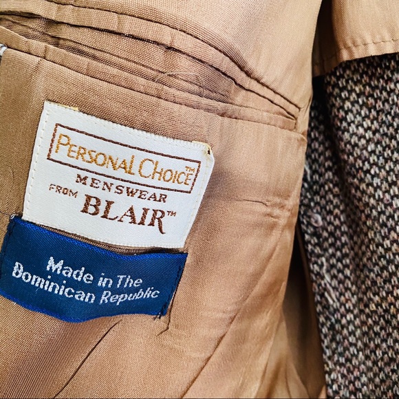 Vintage 1970s Blair Wool Tweed Sport Coat - Picture 4 of 8